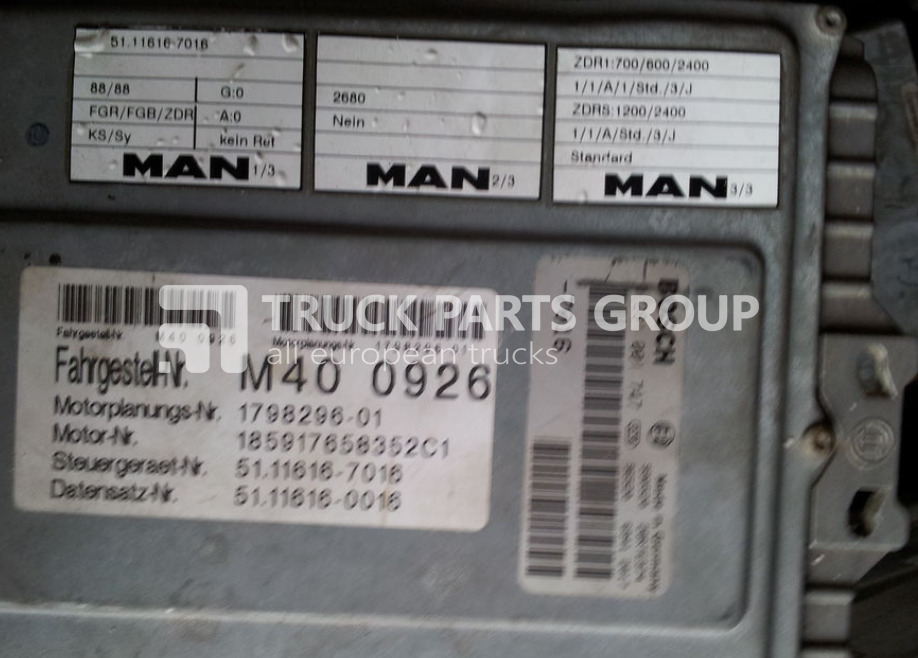 MAN ECU EDC, engine control unit 4 series , L2000, 51116167173, 5111 control unit - ECU עבור משאית: תמונה 4 MAN ECU EDC, engine control unit 4 series , L2000, 51116167173, 5111 control unit - ECU עבור משאית: תמונה 4