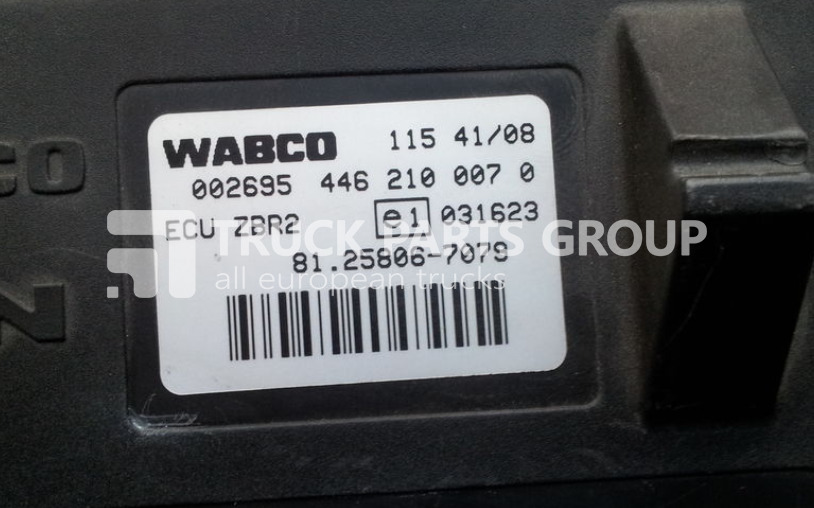 ECU עבור משאית MAN TGA, TGX, ECU central on-board computer ZBR, ZBR2, 81258067072, control unit: תמונה 12