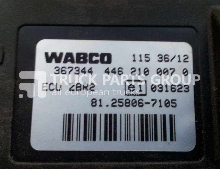 ECU עבור משאית MAN TGA, TGX, ECU central on-board computer ZBR, ZBR2, 81258067072, control unit: תמונה 9