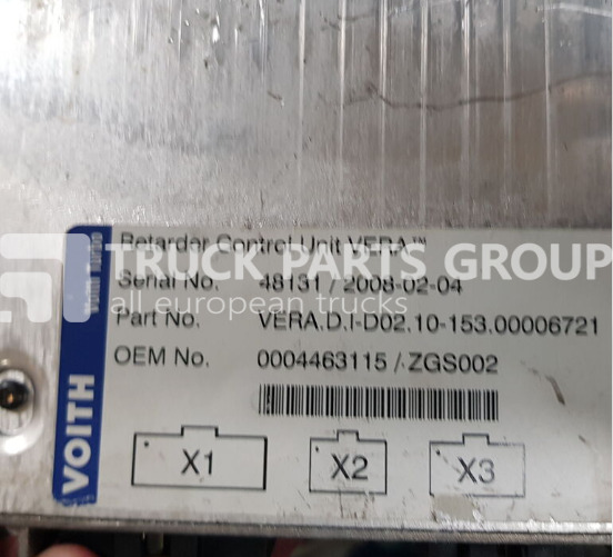 MERCEDES-BENZ EURO3, EURO4, EURO5 RET electronics VOITH retarder contro control unit - ECU עבור אוטובוס: תמונה 1 MERCEDES-BENZ EURO3, EURO4, EURO5 RET electronics VOITH retarder contro control unit - ECU עבור אוטובוס: תמונה 1