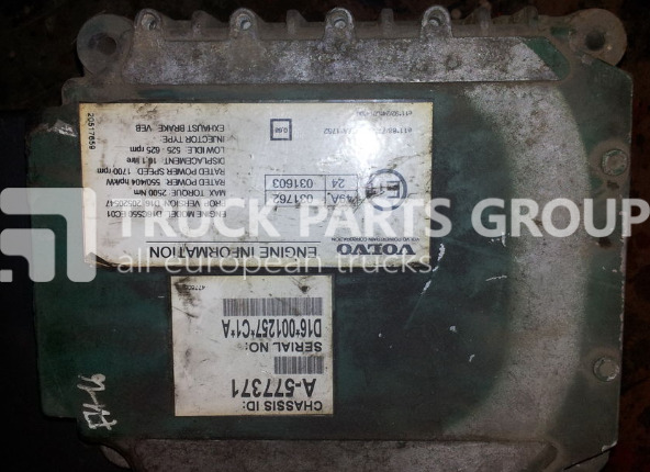 VOLVO FH16, D16C engine type engine control unit, 20520547, 20577131, control unit - ECU עבור משאית: תמונה 1 VOLVO FH16, D16C engine type engine control unit, 20520547, 20577131, control unit - ECU עבור משאית: תמונה 1