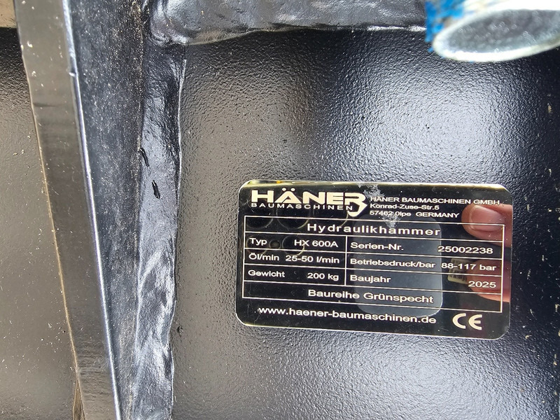 Haner HX600A - פטיש הידרולי עבור מחפר: תמונה 5 Haner HX600A - פטיש הידרולי עבור מחפר: תמונה 5