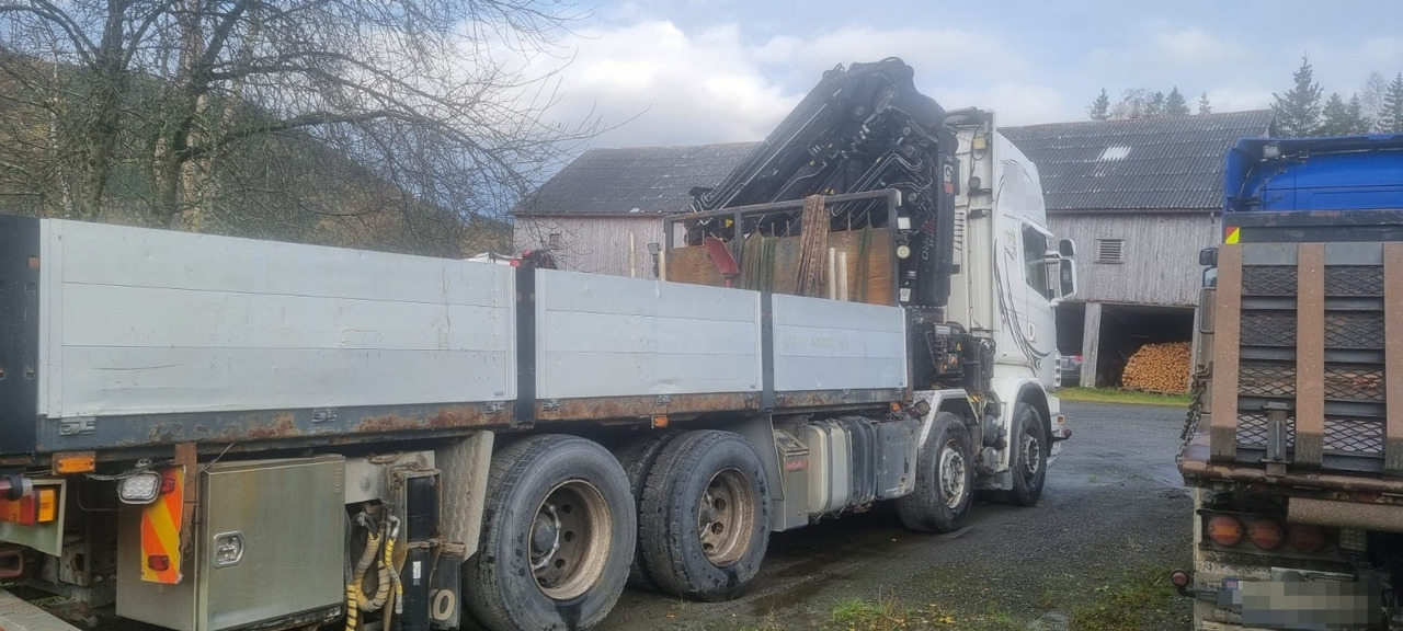 Scania R560 - משאית צד נופל/ שטוחה, משאית מנוף: תמונה 3 Scania R560 - משאית צד נופל/ שטוחה, משאית מנוף: תמונה 3