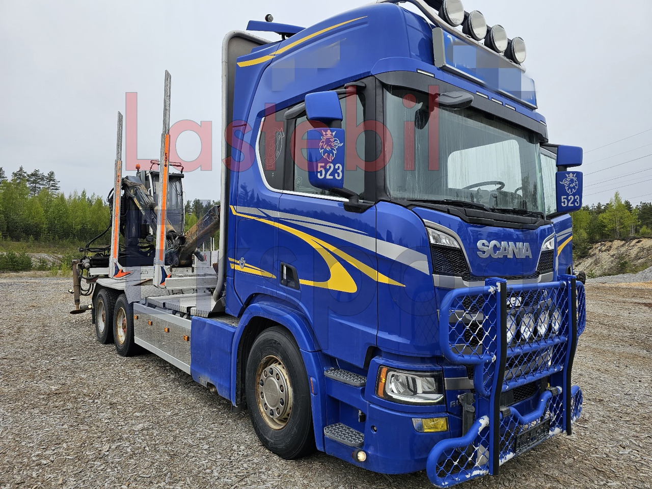 Scania R650 - משאית עץ, משאית מנוף: תמונה 2 Scania R650 - משאית עץ, משאית מנוף: תמונה 2