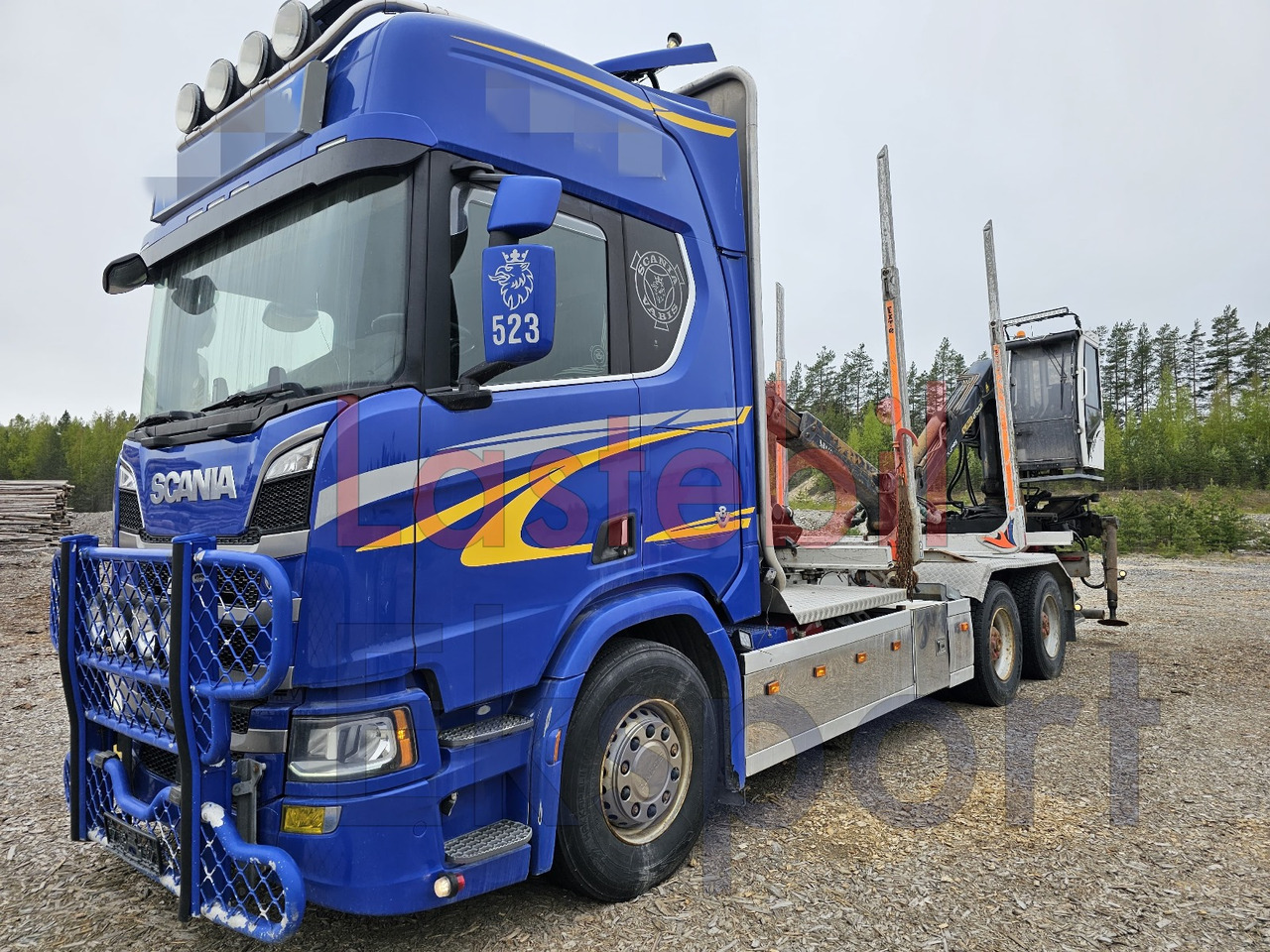 Scania R650 - משאית עץ, משאית מנוף: תמונה 5 Scania R650 - משאית עץ, משאית מנוף: תמונה 5