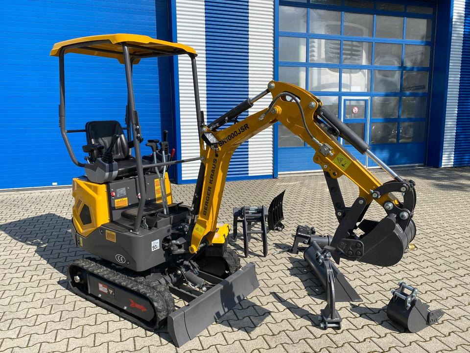 מיני מחפר Minibagger BK1000JSR inkl. kleinem Zubehörpaket *HERBSTAKTION*INKL.19% MWST*BERGER KRAUS* VERSTELLFAHRWERK*SOFORT!*: תמונה 7