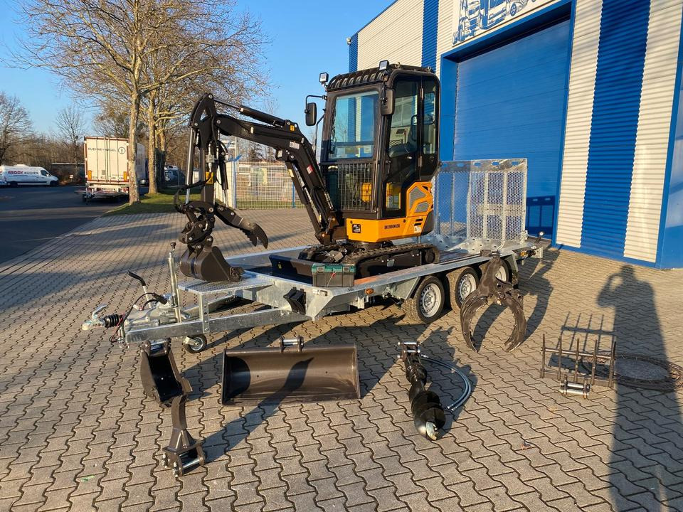Minibagger BK2000NKSR + Tieflader + Zubehör *INKL.19% MWST*BERGER KRAUS*KUBOTA* KLIMA*SCHWENKARM*VERSTELLFAHRWERK* - מיני מחפר: תמונה 2 Minibagger BK2000NKSR + Tieflader + Zubehör *INKL.19% MWST*BERGER KRAUS*KUBOTA* KLIMA*SCHWENKARM*VERSTELLFAHRWERK* - מיני מחפר: תמונה 2