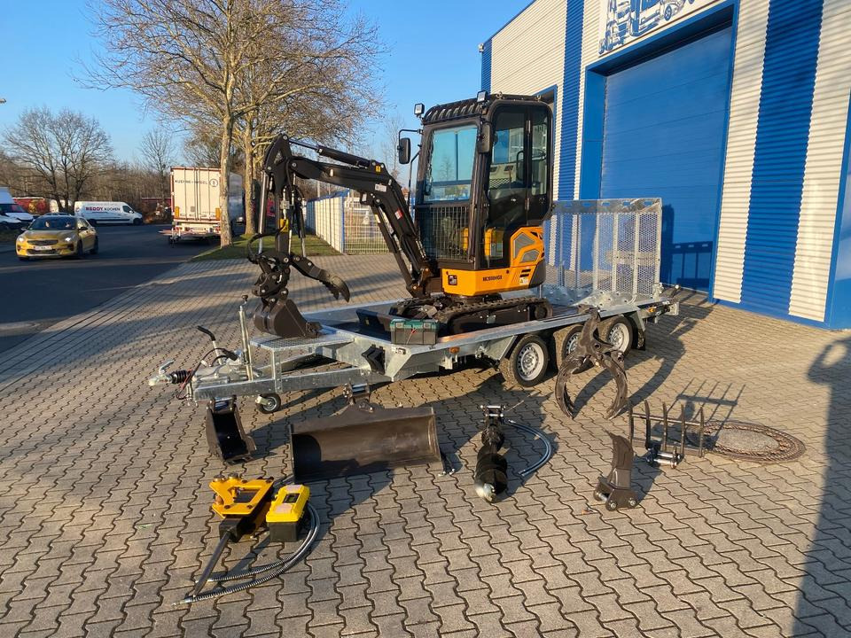 Minibagger BK2000NKSR + Tieflader + Zubehör *INKL.19% MWST*BERGER KRAUS*KUBOTA* KLIMA*SCHWENKARM*VERSTELLFAHRWERK* - מיני מחפר: תמונה 1 Minibagger BK2000NKSR + Tieflader + Zubehör *INKL.19% MWST*BERGER KRAUS*KUBOTA* KLIMA*SCHWENKARM*VERSTELLFAHRWERK* - מיני מחפר: תמונה 1