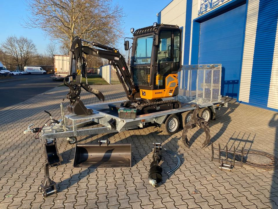 Minibagger BK2000NKSR + Tieflader + Zubehör *INKL.19% MWST*BERGER KRAUS*KUBOTA* KLIMA*SCHWENKARM*VERSTELLFAHRWERK* - מיני מחפר: תמונה 1 Minibagger BK2000NKSR + Tieflader + Zubehör *INKL.19% MWST*BERGER KRAUS*KUBOTA* KLIMA*SCHWENKARM*VERSTELLFAHRWERK* - מיני מחפר: תמונה 1