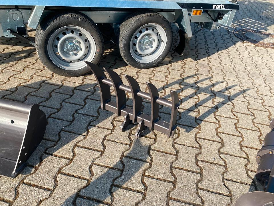מיני מחפר, קרון נגרר Minibagger BK950JS + Tieflader + Zubehör *INKL.19% MWST*BERGER KRAUS*JOYSTICK*SOFORT!*: תמונה 14