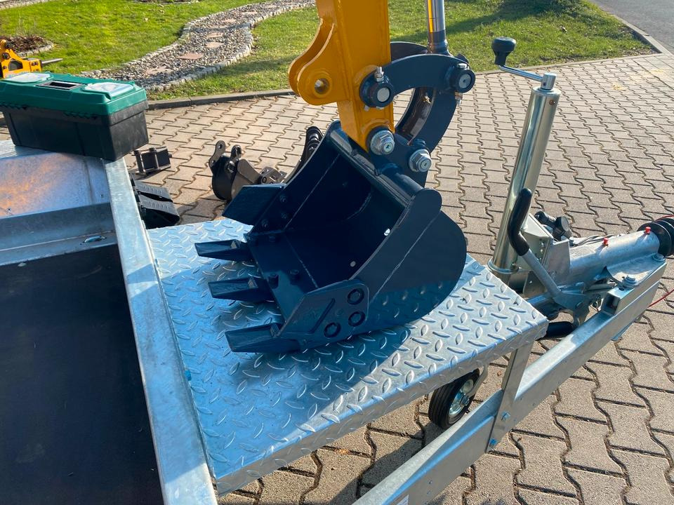 מיני מחפר, קרון נגרר Minibagger BK950JS + Tieflader + Zubehör *INKL.19% MWST*BERGER KRAUS*JOYSTICK*SOFORT!*: תמונה 11