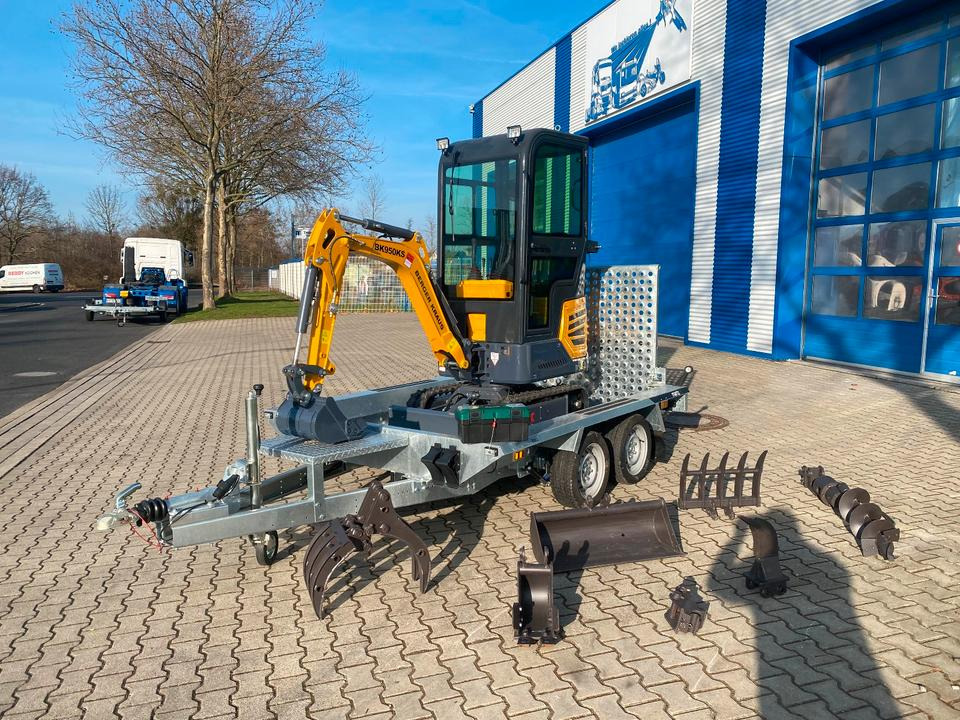 Minibagger BK950KS + Tieflader + Zubehör *INKL.19% MWST*BERGER KRAUS*KABINE*SOFORT!* - מיני מחפר: תמונה 2 Minibagger BK950KS + Tieflader + Zubehör *INKL.19% MWST*BERGER KRAUS*KABINE*SOFORT!* - מיני מחפר: תמונה 2