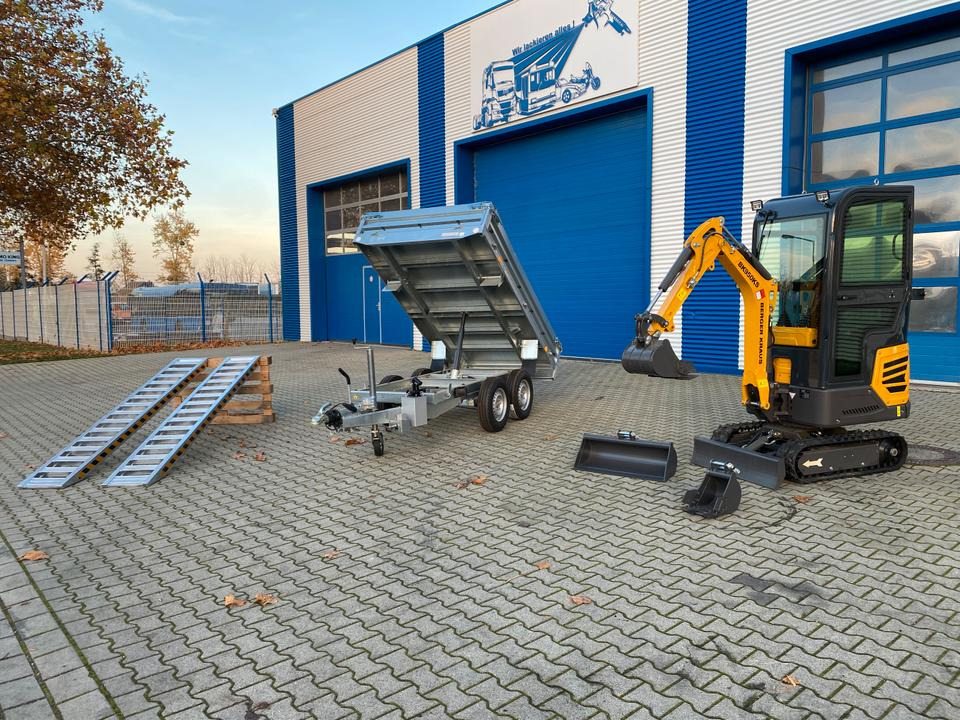 Minibagger BK950KS im Komplettpaket mit Kippanhänger und Auffahrrampen *INKL.19% MWST*BERGER KRAUS*SOFORT!* - מיני מחפר: תמונה 3 Minibagger BK950KS im Komplettpaket mit Kippanhänger und Auffahrrampen *INKL.19% MWST*BERGER KRAUS*SOFORT!* - מיני מחפר: תמונה 3