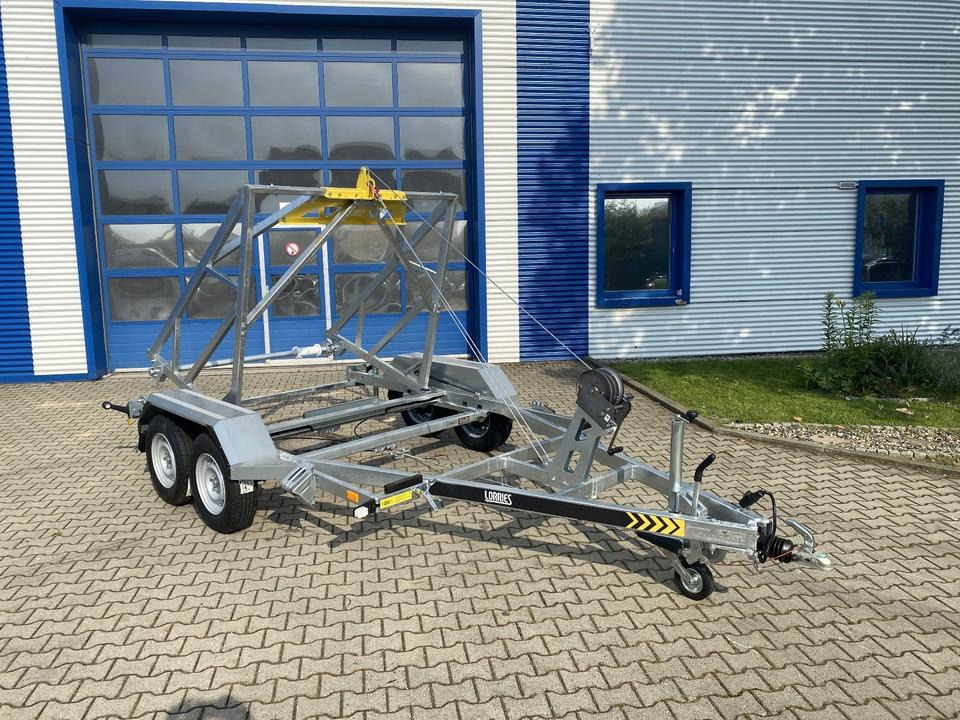 נגרר לגלגל כבלים Vermietung / Kabelanhänger 3500KG / Nutzlast 2825KG / Kabeltrommel-Anhänger / Glasfaser/ 1 Woche: תמונה 11