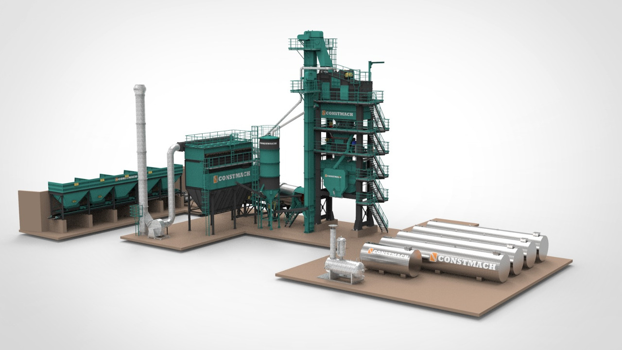 Constmach Stationary Asphalt Plant Delivered in Stock 2 Year Warranty - מנחית אספלט: תמונה 1 Constmach Stationary Asphalt Plant Delivered in Stock 2 Year Warranty - מנחית אספלט: תמונה 1