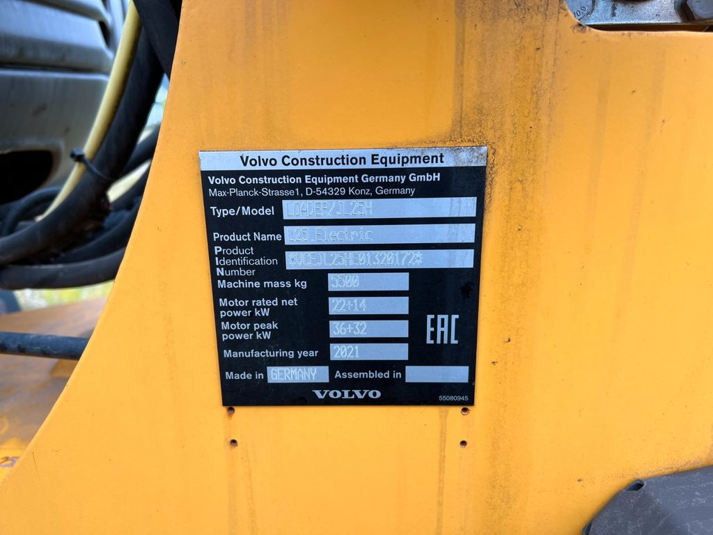 מעמיס גלגלים Volvo JL25H Electric *Auch Miete: תמונה 23