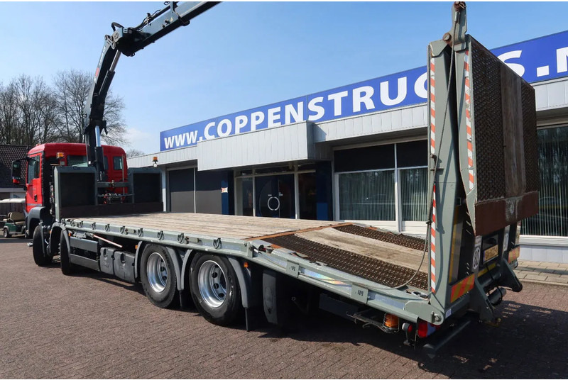 משאית הובלה אוטומטית, משאית מנוף MAN TGS 35.360 8x2 Oprijwagen + HIAB 228 E 3 kraan. Radio grafisch + winch: תמונה 17