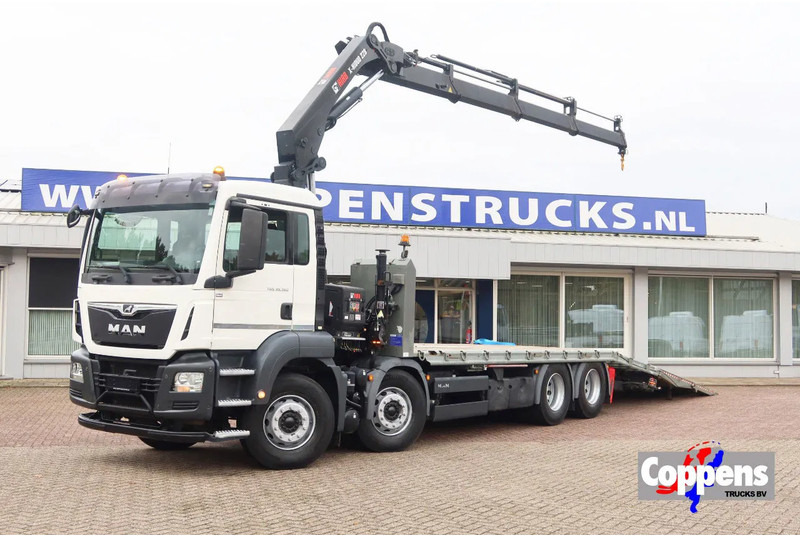MAN TGS 35.360 Oprijwagen + HIAB 228 E3 Kraan 8x2 - משאית הובלה אוטומטית: תמונה 1 MAN TGS 35.360 Oprijwagen + HIAB 228 E3 Kraan 8x2 - משאית הובלה אוטומטית: תמונה 1