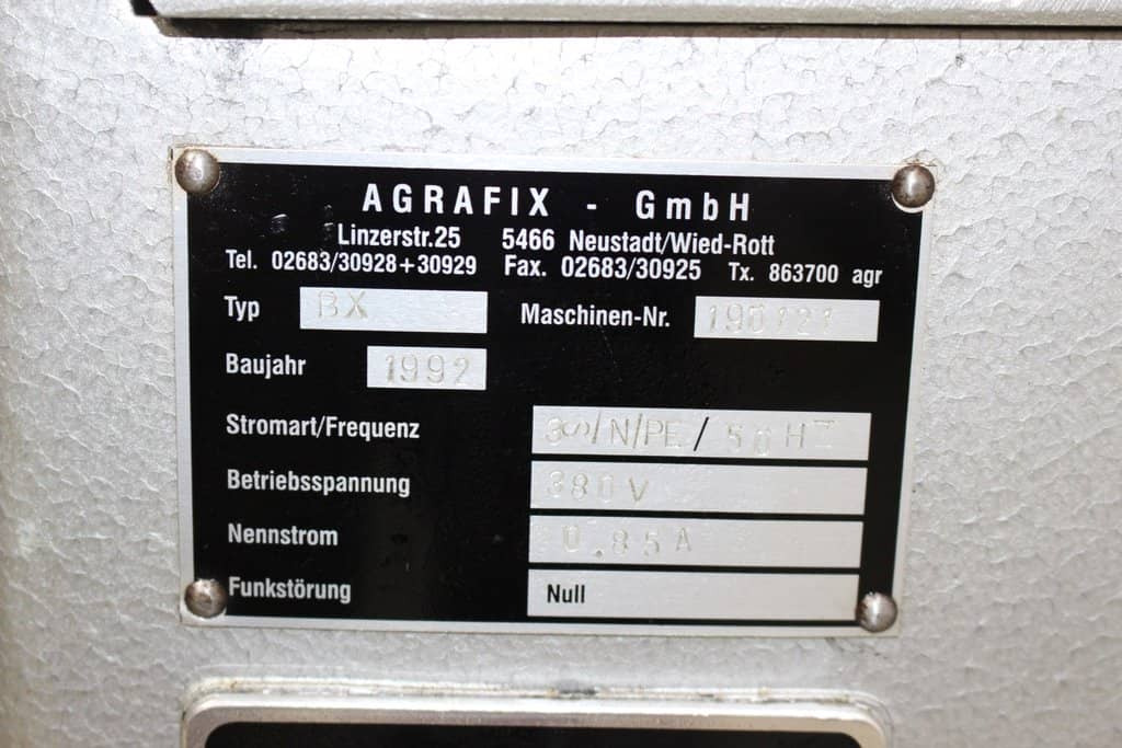 מכונת הדפסה AGRAFIX BX: תמונה 6