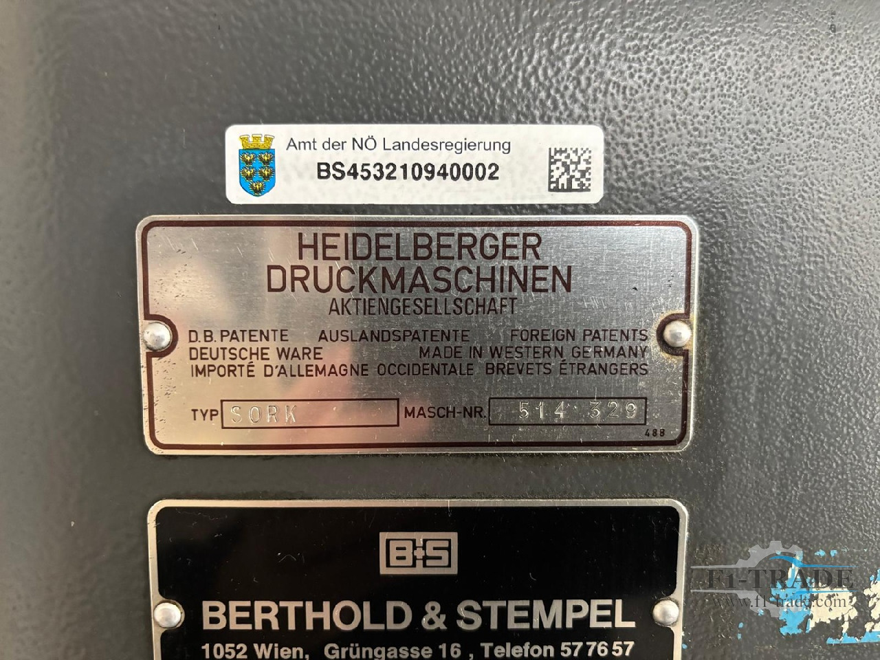 Heidelberg SORK - מכונת דפוס אופסט: תמונה 2 Heidelberg SORK - מכונת דפוס אופסט: תמונה 2
