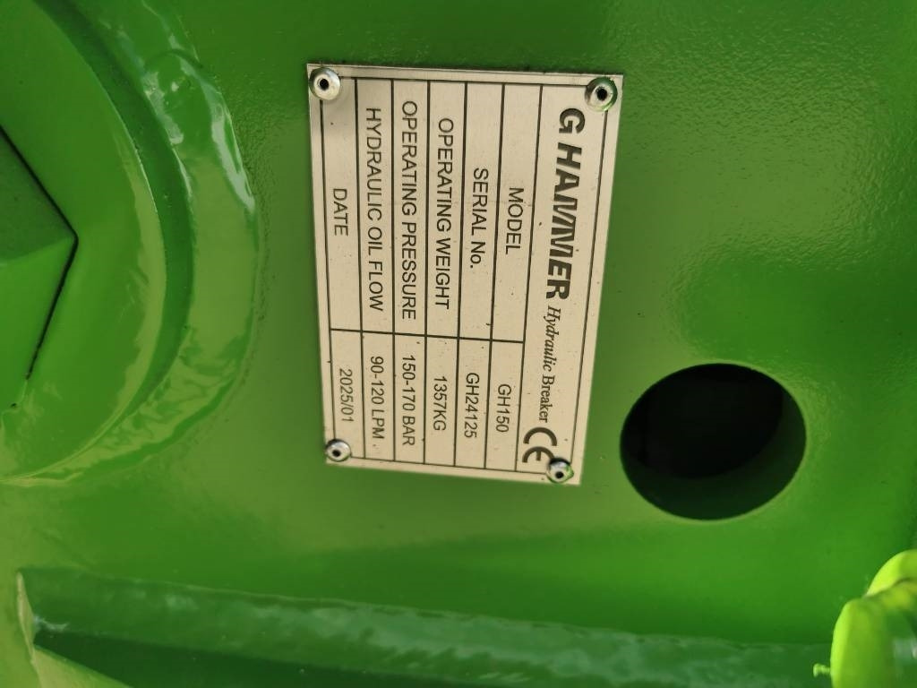 G Hammer GH 150. Power, Not Noise ! NEW 2025 Model - פטיש הידרולי עבור מכונת בנייה: תמונה 4 G Hammer GH 150. Power, Not Noise ! NEW 2025 Model - פטיש הידרולי עבור מכונת בנייה: תמונה 4