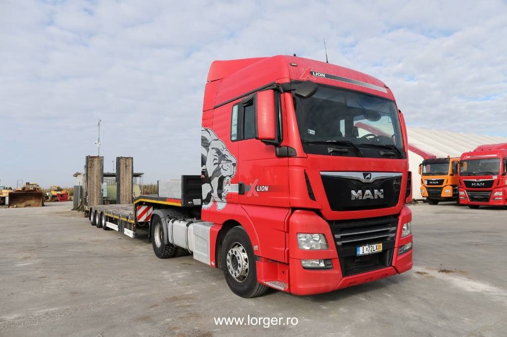 MAN TGX 18.500 4x2 + Trailer Kässbohrer LB3E Lowbed - יחידת טרקטור: תמונה 1 MAN TGX 18.500 4x2 + Trailer Kässbohrer LB3E Lowbed - יחידת טרקטור: תמונה 1