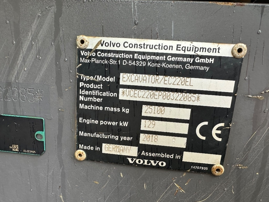 מחפר סורק Volvo EC 220 EL: תמונה 8