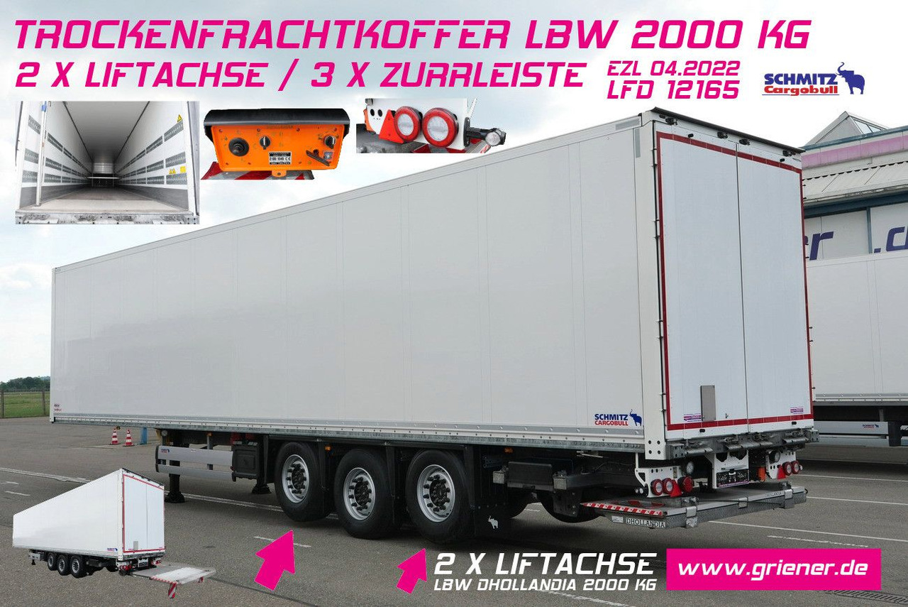 Schmitz Cargobull SKO 24/3 x ZURR/2 x LIFT /LBW 2000 kg / 2,70 - סמיטריילר בתיבה סגורה: תמונה 1 Schmitz Cargobull SKO 24/3 x ZURR/2 x LIFT /LBW 2000 kg / 2,70 - סמיטריילר בתיבה סגורה: תמונה 1