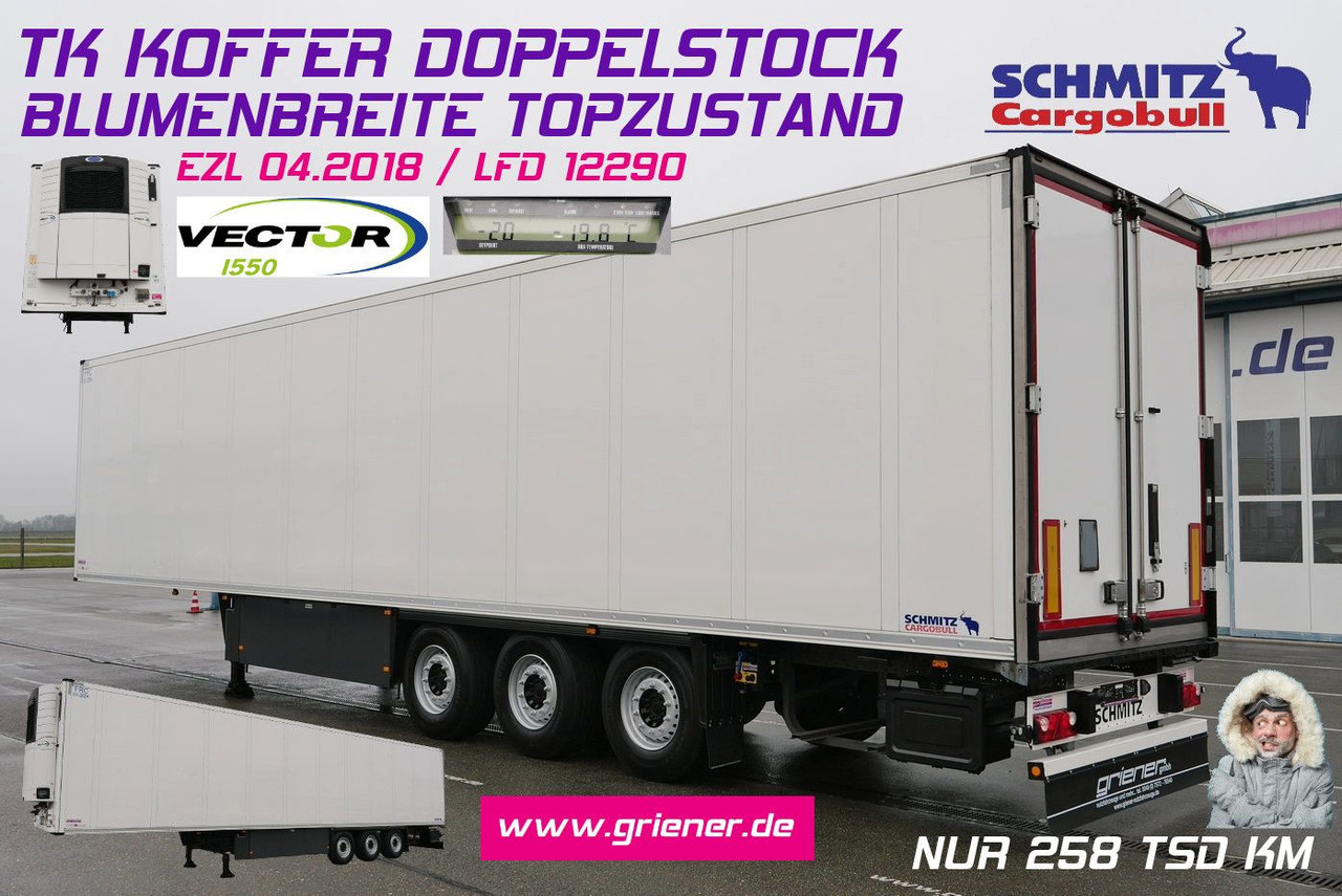 Schmitz Cargobull SKO 24/CARRIER 1550/DOPPELSTOCK/BLUMEN 258tsd km - סמיטריילר בתיבה סגורה: תמונה 1 Schmitz Cargobull SKO 24/CARRIER 1550/DOPPELSTOCK/BLUMEN 258tsd km - סמיטריילר בתיבה סגורה: תמונה 1
