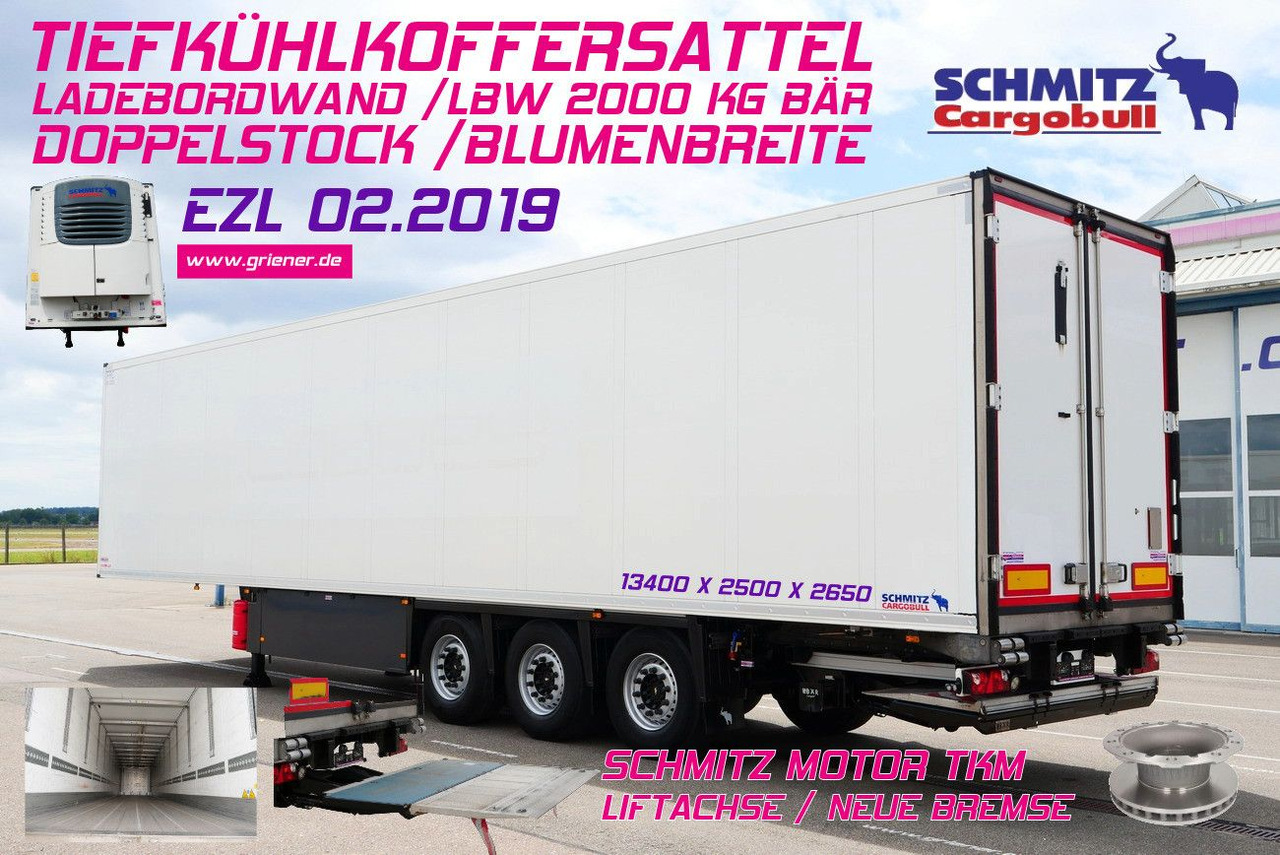 Schmitz Cargobull SKO 24/ LBW 2000 kg /BLUMEN FP 45 / TK TKM / DS - סמיטריילר עם קירור: תמונה 1 Schmitz Cargobull SKO 24/ LBW 2000 kg /BLUMEN FP 45 / TK TKM / DS - סמיטריילר עם קירור: תמונה 1