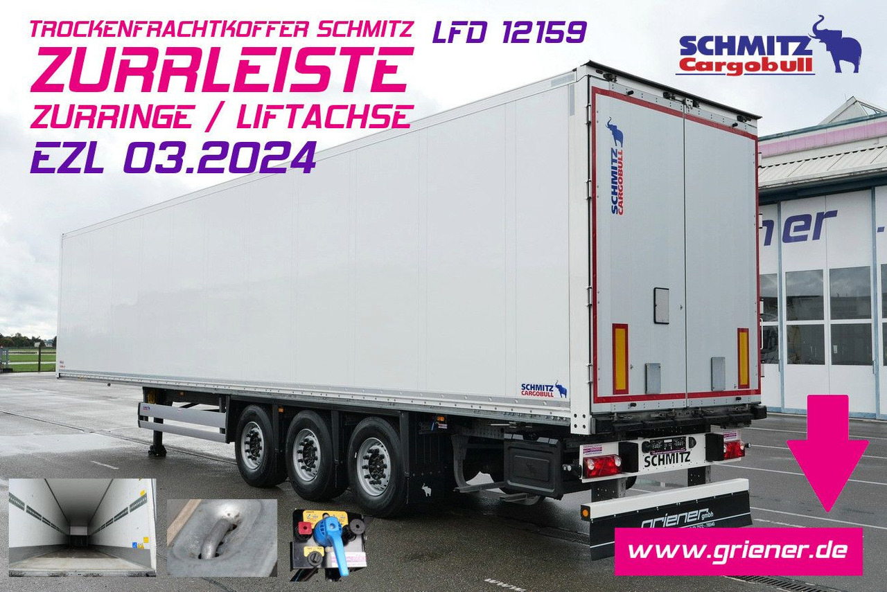 Schmitz Cargobull SKO/SBO 24 ZURRLEISTE / ZURRINGE / LIFTACHSE - סמיטריילר בתיבה סגורה: תמונה 1 Schmitz Cargobull SKO/SBO 24 ZURRLEISTE / ZURRINGE / LIFTACHSE - סמיטריילר בתיבה סגורה: תמונה 1