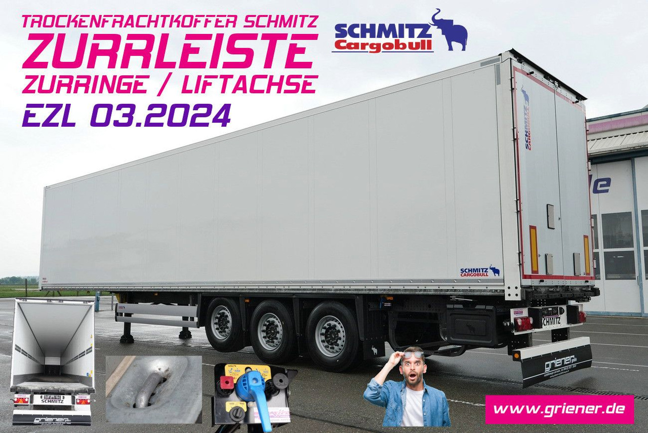 Schmitz Cargobull SKO/SBO 24 ZURRLEISTE / ZURRINGE / LIFTACHSE - סמיטריילר בתיבה סגורה: תמונה 1 Schmitz Cargobull SKO/SBO 24 ZURRLEISTE / ZURRINGE / LIFTACHSE - סמיטריילר בתיבה סגורה: תמונה 1