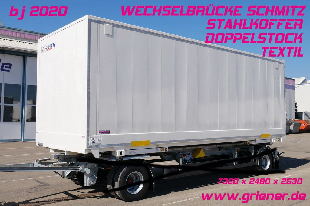 Schmitz Cargobull WKSTG 7,45 /STAHLKOFFER / TEXTIL / DOPPELSTOCK - קרון נגרר בתיבה סגורה: תמונה 1 Schmitz Cargobull WKSTG 7,45 /STAHLKOFFER / TEXTIL / DOPPELSTOCK - קרון נגרר בתיבה סגורה: תמונה 1