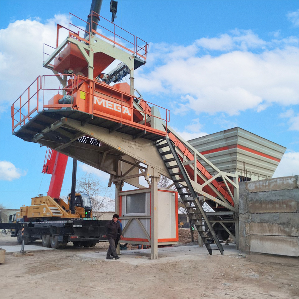 Mobile Concrete Batching Plant - מנחית בטון: תמונה 1 Mobile Concrete Batching Plant - מנחית בטון: תמונה 1