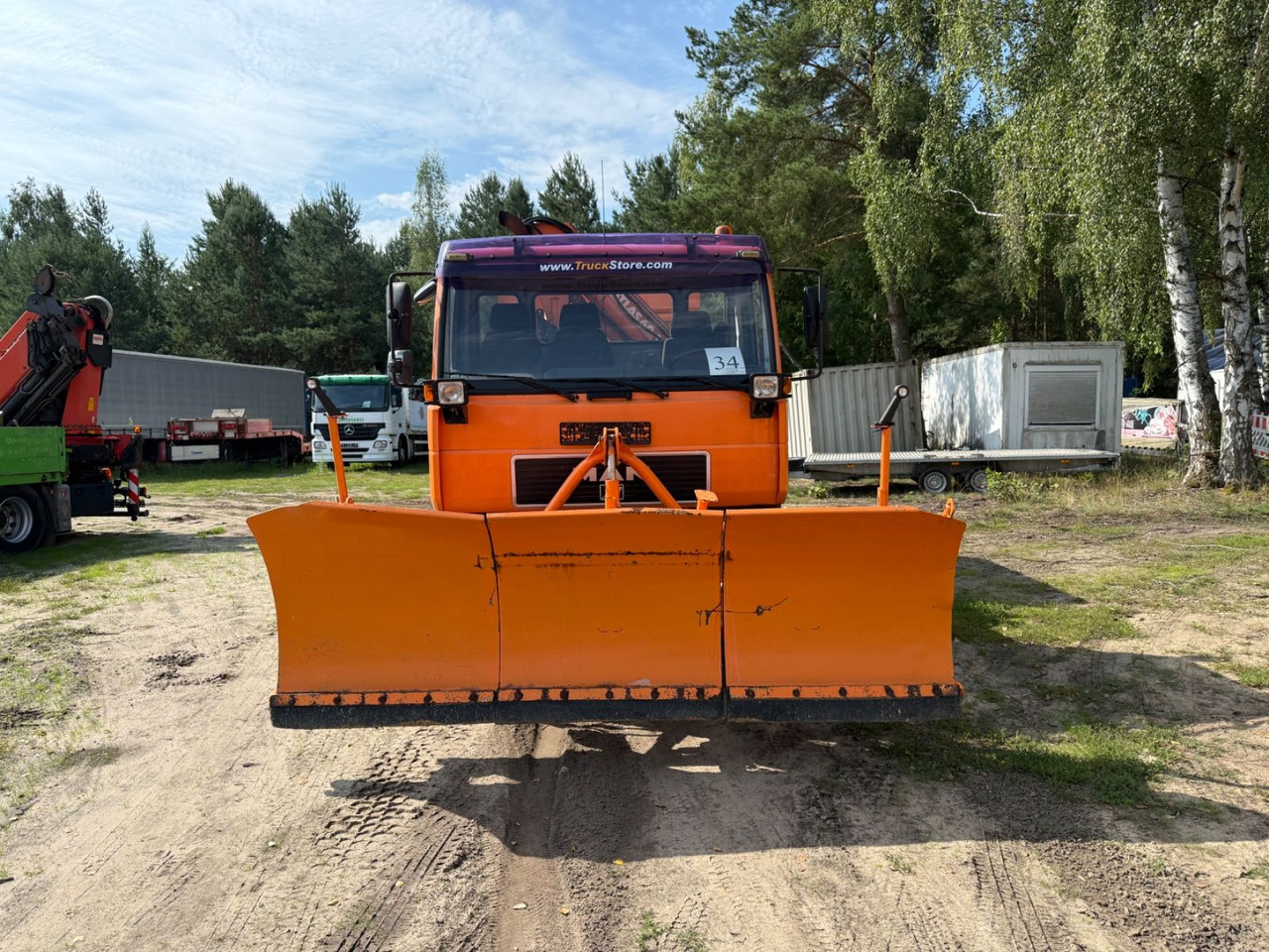MAN 10.224 Atlas Kran Salzstreuer 4X4 - מזהיר, משאית מנוף: תמונה 2 MAN 10.224 Atlas Kran Salzstreuer 4X4 - מזהיר, משאית מנוף: תמונה 2