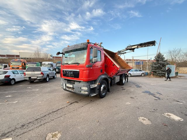 MAN TGM 18.340 Kipper mit Kran - מזהיר, משאית מנוף: תמונה 2 MAN TGM 18.340 Kipper mit Kran - מזהיר, משאית מנוף: תמונה 2