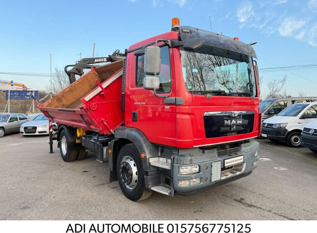 MAN TGM 18.340 Kipper mit Kran - מזהיר, משאית מנוף: תמונה 1 MAN TGM 18.340 Kipper mit Kran - מזהיר, משאית מנוף: תמונה 1