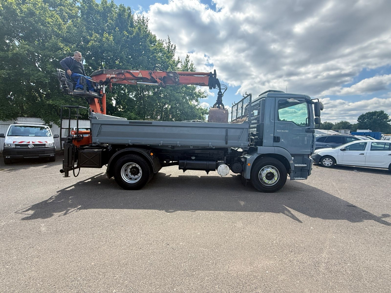 MAN TGM 8.280 Kipper Kran Atlas 85.2 - מזהיר, משאית מנוף: תמונה 5 MAN TGM 8.280 Kipper Kran Atlas 85.2 - מזהיר, משאית מנוף: תמונה 5