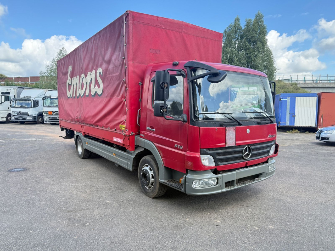 Mercedes-Benz Atego 816 L Lbw Tempomat - משאית וילונות צד: תמונה 2 Mercedes-Benz Atego 816 L Lbw Tempomat - משאית וילונות צד: תמונה 2