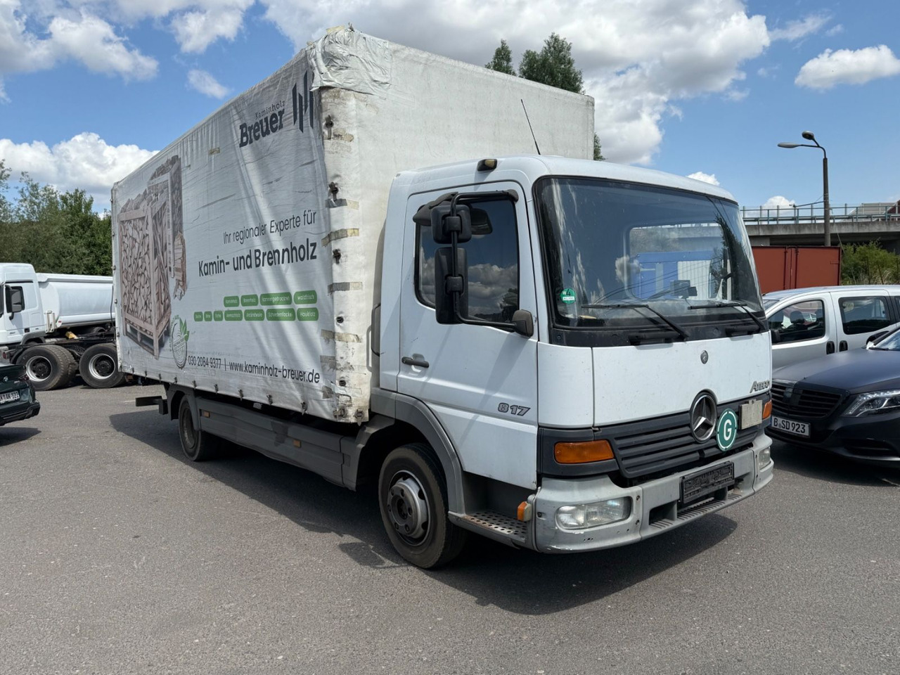 Mercedes-Benz Atego 817 - משאית וילונות צד: תמונה 2 Mercedes-Benz Atego 817 - משאית וילונות צד: תמונה 2