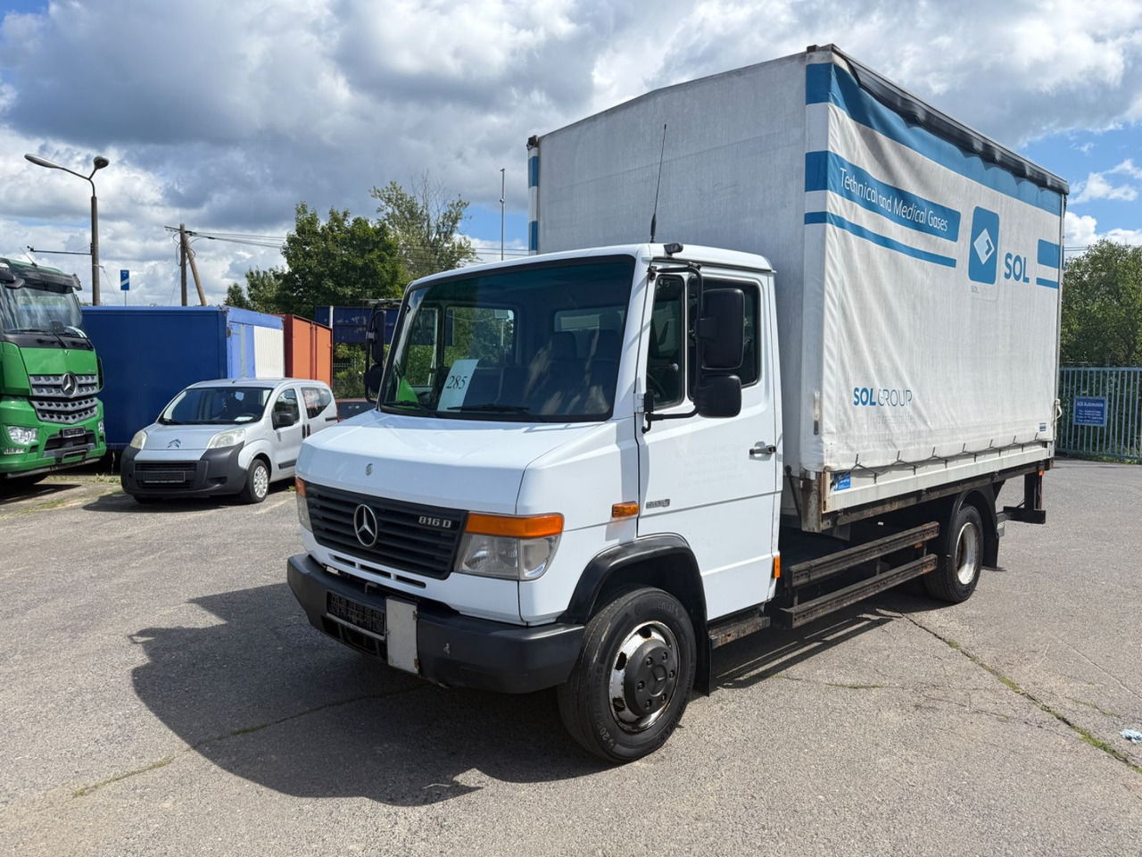 Mercedes-Benz Vario FG 816 D OM 904 LA - משאית וילונות צד: תמונה 3 Mercedes-Benz Vario FG 816 D OM 904 LA - משאית וילונות צד: תמונה 3