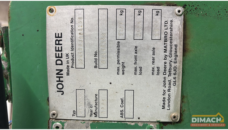 John Deere 4400 John Deere 4400 verreiker met motorproblemen! loopt niet. - מפעיל טלסקופי: תמונה 4 John Deere 4400 John Deere 4400 verreiker met motorproblemen! loopt niet. - מפעיל טלסקופי: תמונה 4