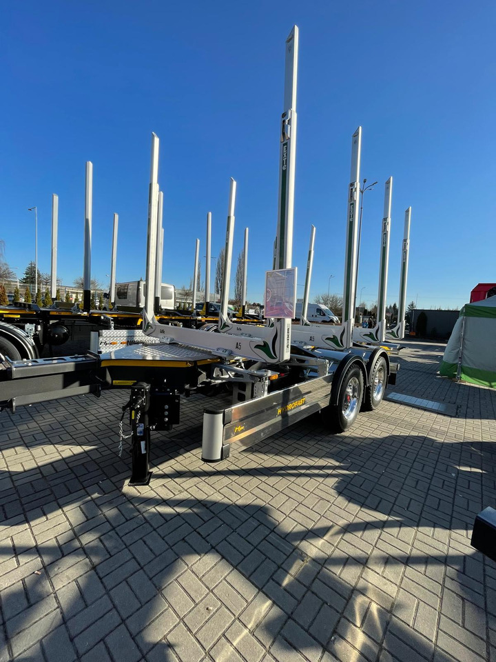 חָדָשׁ קרון נגרר לעץ עבור הובלה של עץ Hydrofast Przyczepa  tandem  od przewozu drewna na stanie / Timber tandem trailer in stock /Tandem-Anhänger aus Holz/: תמונה 6