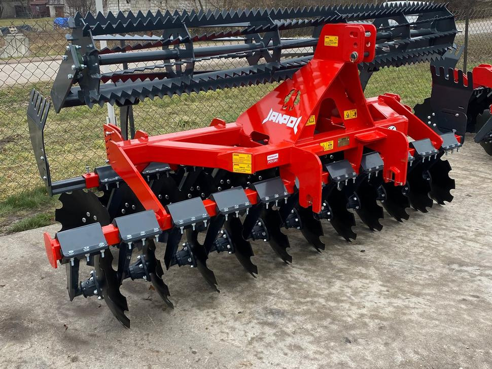 Janpol Scheibenegge / Disc harrow / Déchaumeur à disques / Erpice a dischi / Средняя дисковая борона / Brona talerzowa medium „COMPACT” 3 m - משדדת דיסק: תמונה 1 Janpol Scheibenegge / Disc harrow / Déchaumeur à disques / Erpice a dischi / Средняя дисковая борона / Brona talerzowa medium „COMPACT” 3 m - משדדת דיסק: תמונה 1