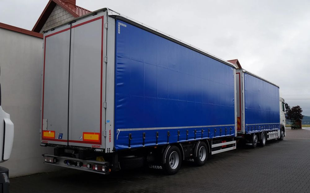 DAF XF 480 EURO 6 ZESTAW TANDEM PRZEJAZDOWY 120 M3 7,7 M + 7,7 M WECON - משאית וילונות צד: תמונה 2 DAF XF 480 EURO 6 ZESTAW TANDEM PRZEJAZDOWY 120 M3 7,7 M + 7,7 M WECON - משאית וילונות צד: תמונה 2