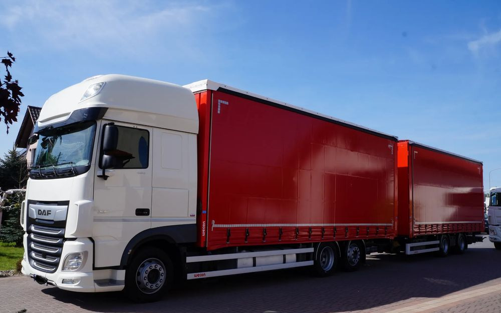 DAF XF 480 EURO 6 ZESTAW TANDEM PRZEJAZDOWY 120 M3 7,8 M + 7,8 M WECON - משאית וילונות צד: תמונה 2 DAF XF 480 EURO 6 ZESTAW TANDEM PRZEJAZDOWY 120 M3 7,8 M + 7,8 M WECON - משאית וילונות צד: תמונה 2