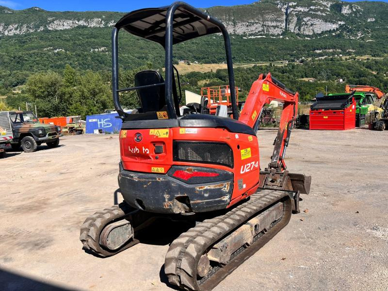 Kubota Series U U27-4 MINIPELLE 2,7T CANOPY - מיני מחפר: תמונה 5 Kubota Series U U27-4 MINIPELLE 2,7T CANOPY - מיני מחפר: תמונה 5