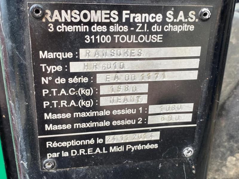 מכסחת גינה RANSOMES TONDEUSE MULCHING RANSOMES 951D PLUS (NET DE TVA): תמונה 12
