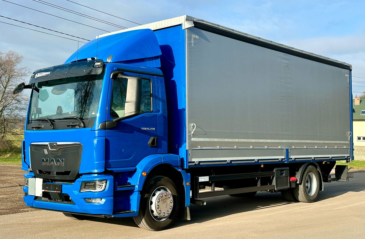 MAN TGM 15.290 / FIRANKA / WINDA / AUTOMAT / 2021 ROK / 18 EUROPALET / 15 T DMC - משאית וילונות צד: תמונה 2 MAN TGM 15.290 / FIRANKA / WINDA / AUTOMAT / 2021 ROK / 18 EUROPALET / 15 T DMC - משאית וילונות צד: תמונה 2