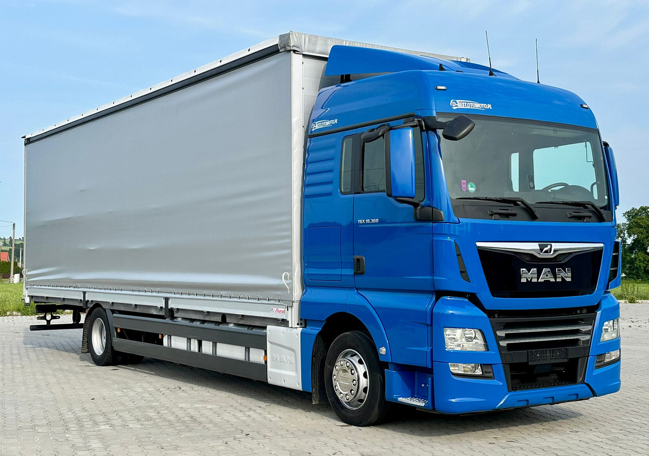 MAN TGX 18.360 / BURTO - FIRANKA / 23 PALETY / SYPIALKA / AUTOMAT / 2021 ROK / SPROWADZONY / SERWISOW - משאית וילונות צד: תמונה 1 MAN TGX 18.360 / BURTO - FIRANKA / 23 PALETY / SYPIALKA / AUTOMAT / 2021 ROK / SPROWADZONY / SERWISOW - משאית וילונות צד: תמונה 1
